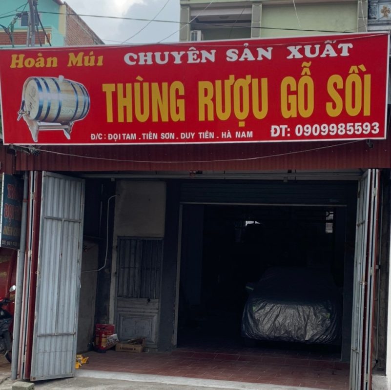 THÙNG RƯỢU GỖ SỒI